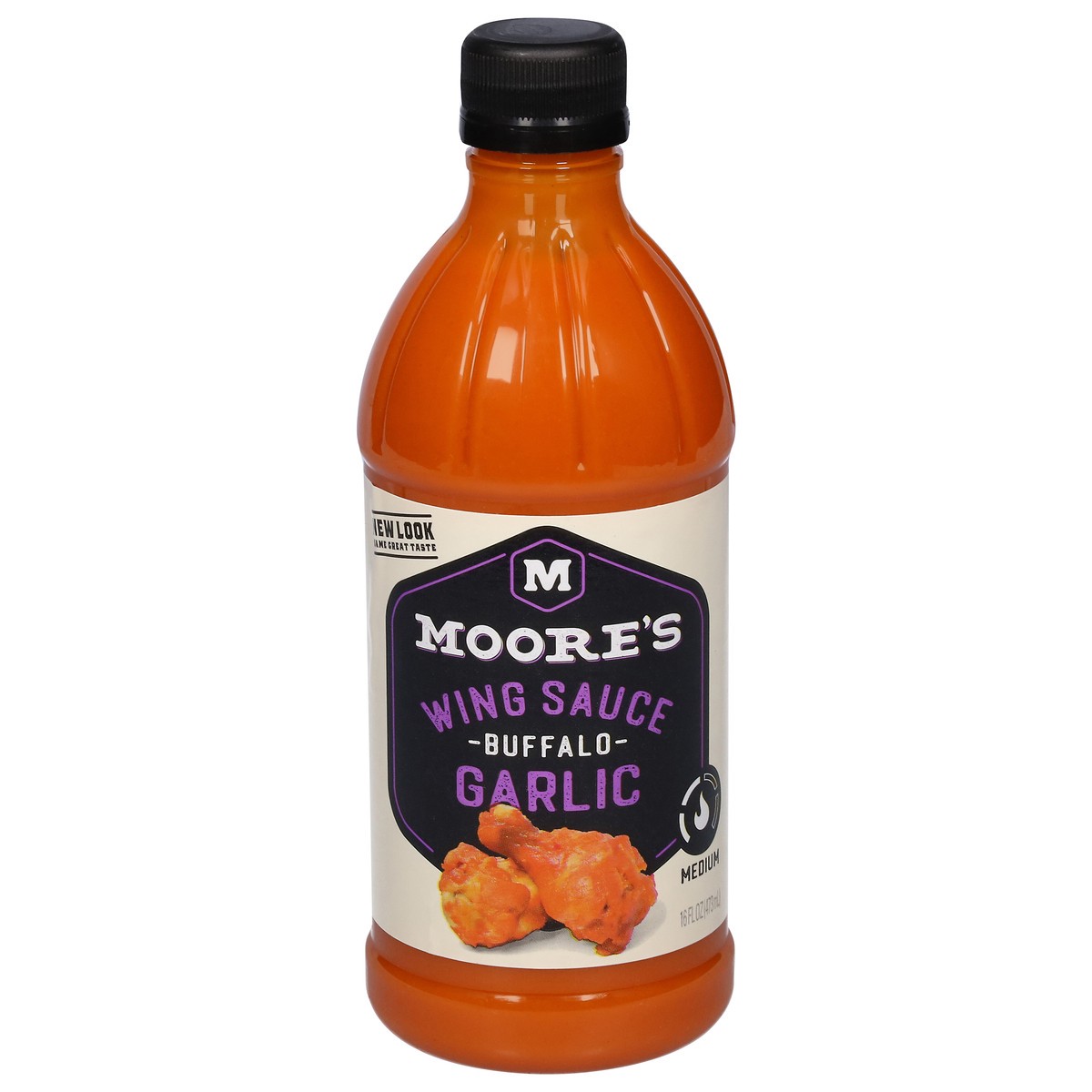 slide 1 of 9, Moore's Buffalo Garlic Wing Sauce - 16 oz, 16 oz