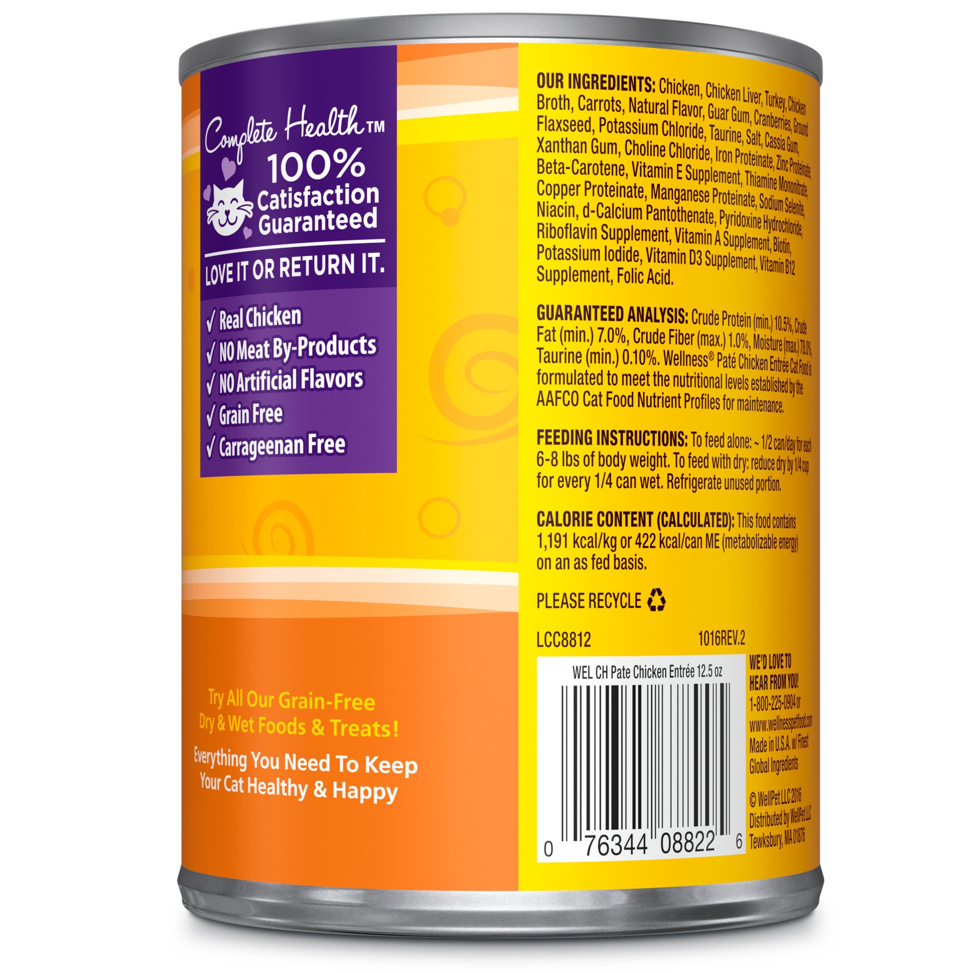 slide 5 of 5, Wellness Wellines Chicken, 12.5 oz