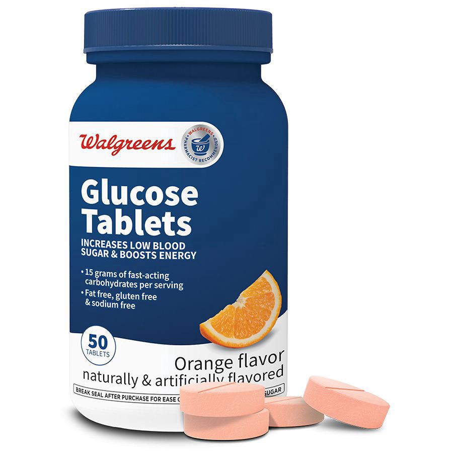 slide 4 of 5, Walgreens Glucose Tablets Orange, 50 ct