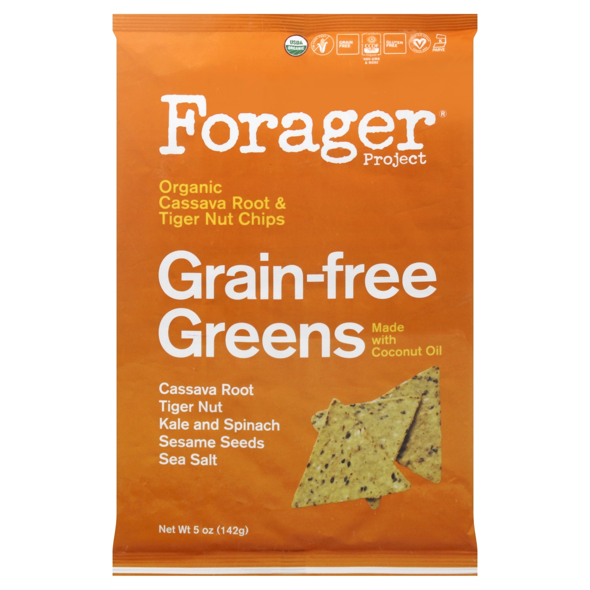 slide 1 of 1, Forager Project Organic Cassava Root & Tiger Nut Chips, 5 oz