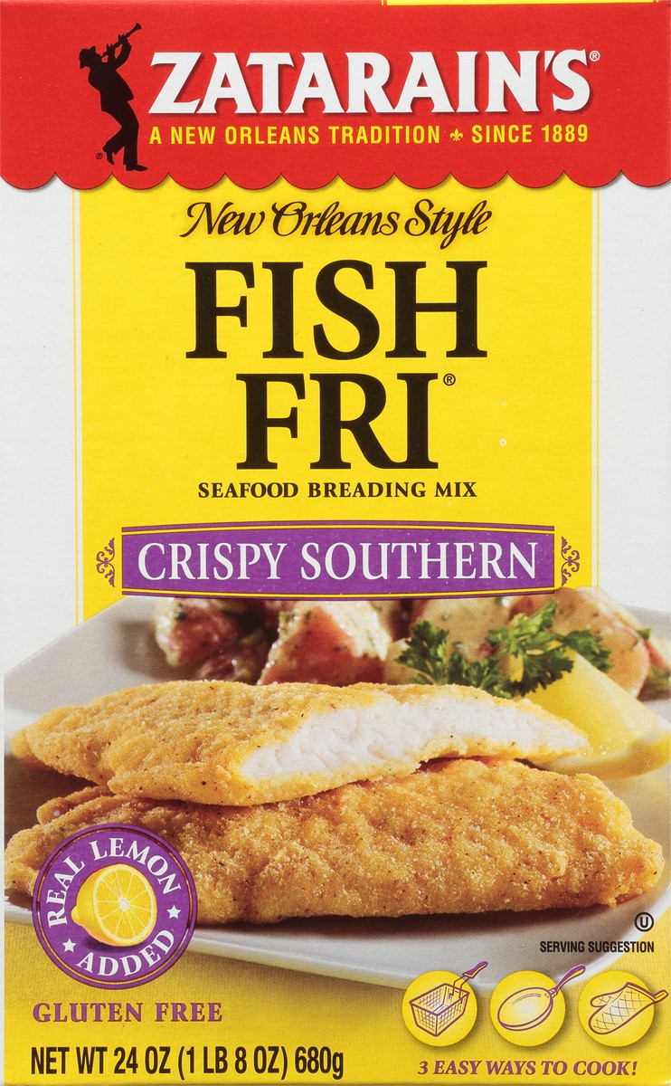 slide 3 of 9, Zatarain's Fish Fry - Crispy Southern, 24 oz