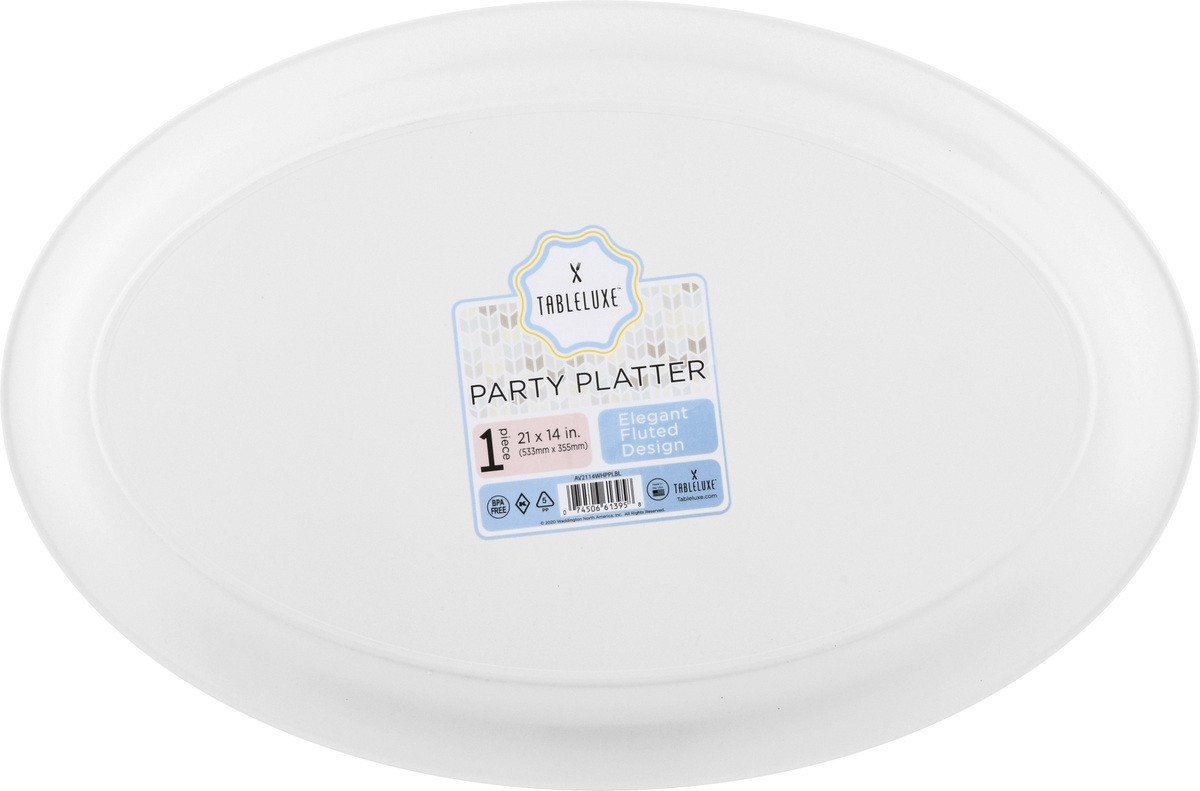 slide 7 of 9, Tableluxe Elegant Fluted Design Party Platter 1 ea, 1 ct