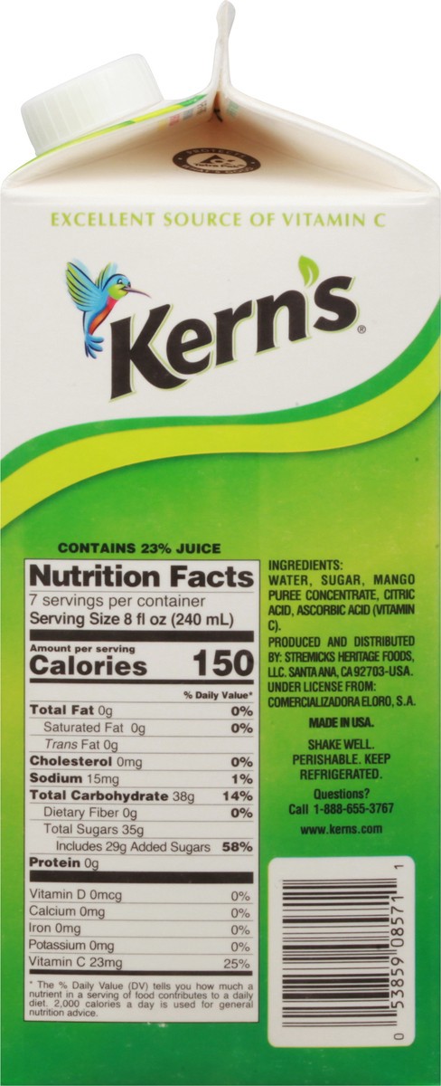 slide 8 of 9, Kern's Mango Nectar 59 fl oz, 59 fl oz