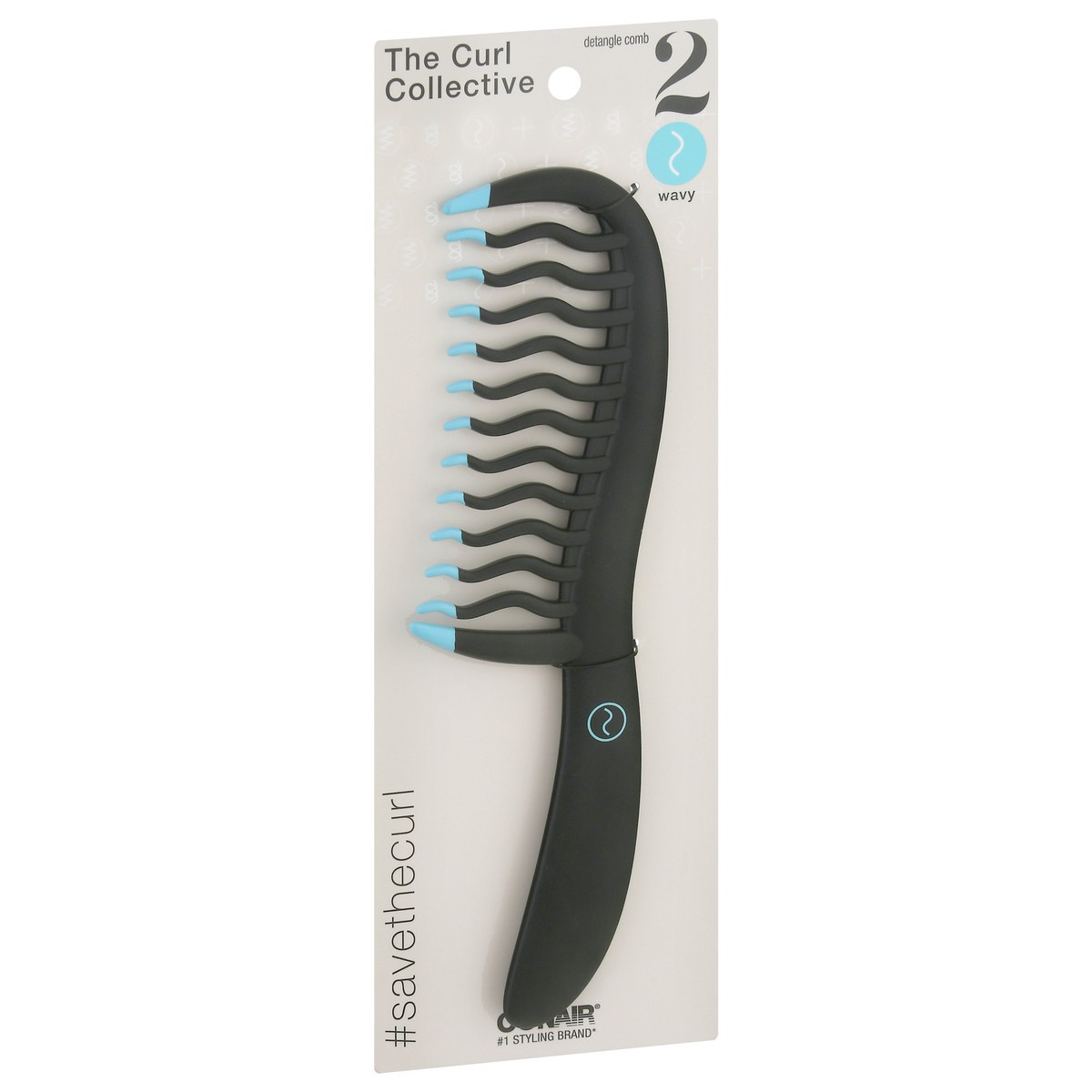 slide 5 of 9, Conair Curl Collective Wavy Comb Black, 1 ct