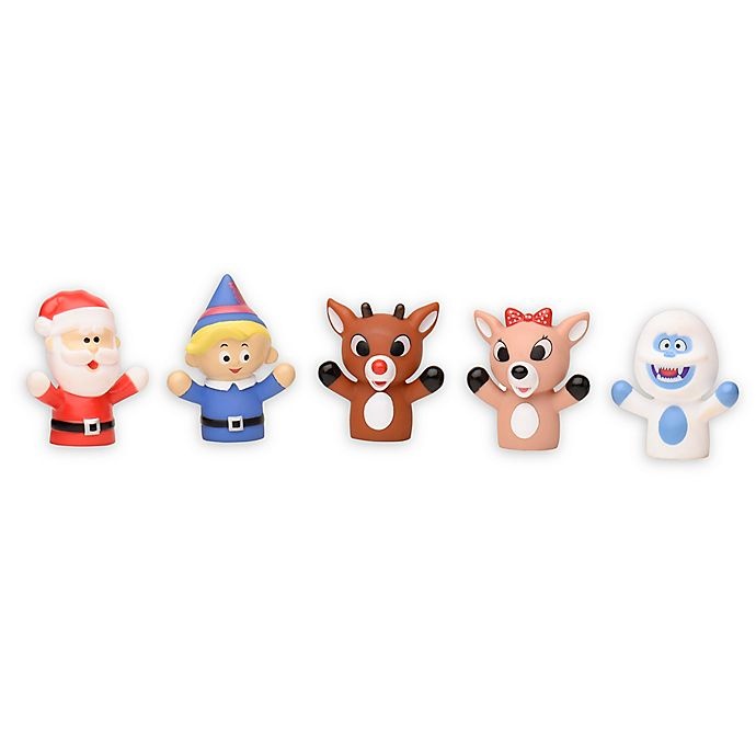 slide 2 of 2, Pearhead Rudolph The Red-Nosed Reindeer Finger Puppets Set, 5 ct