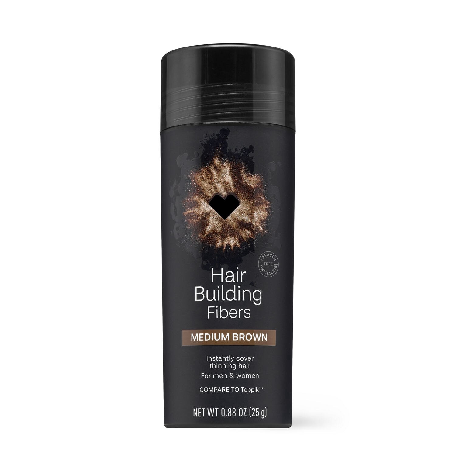 slide 1 of 1, Cvs Beauty Hair Building Fibers, Medium Brown, 1 ct