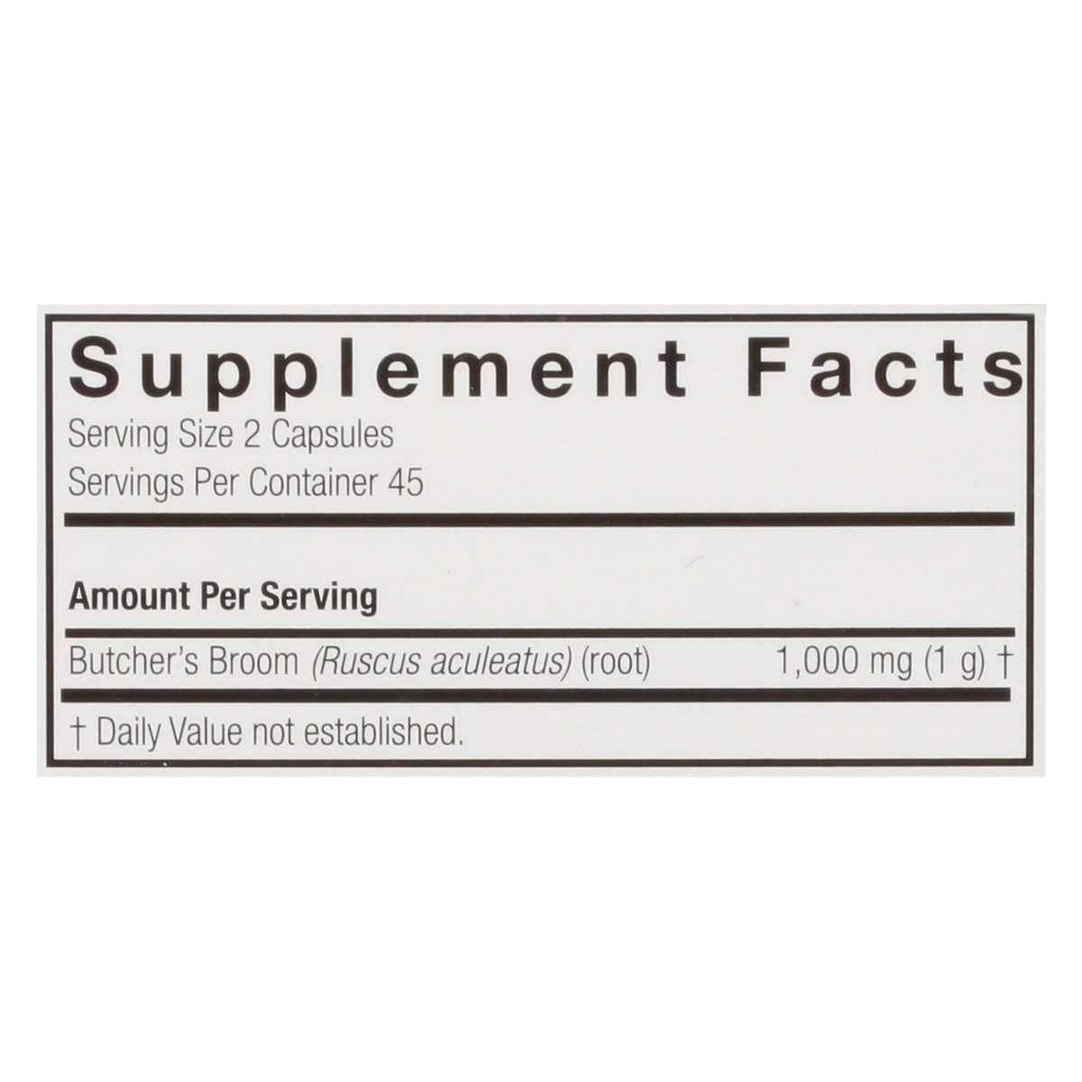 slide 7 of 14, Nature's Answer Butchers Broom Root 90VCap, 90 ct