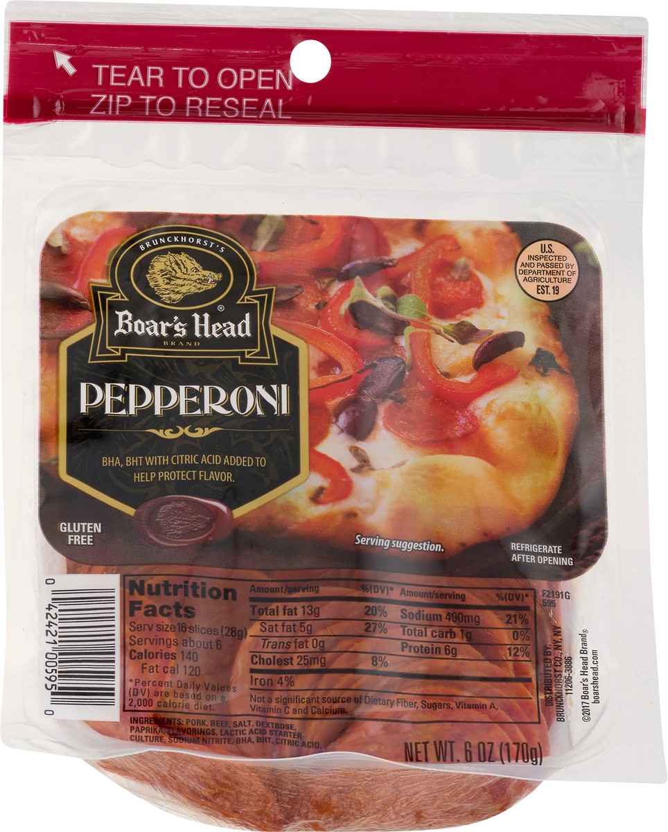 slide 9 of 9, Boar's Head Pepperoni, 6 oz