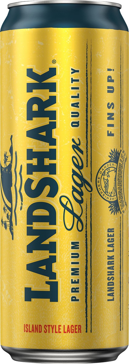 slide 1 of 2, Land Shark Island Style Lager Beer 25 oz, 25 oz