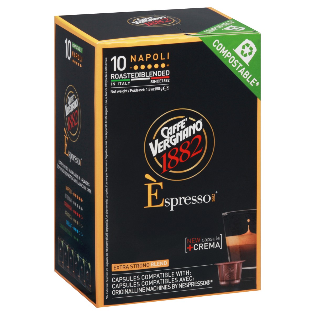 slide 4 of 12, Caffè Vergnano Espresso Capsules Napoli Coffee- 10 ct, 10 ct