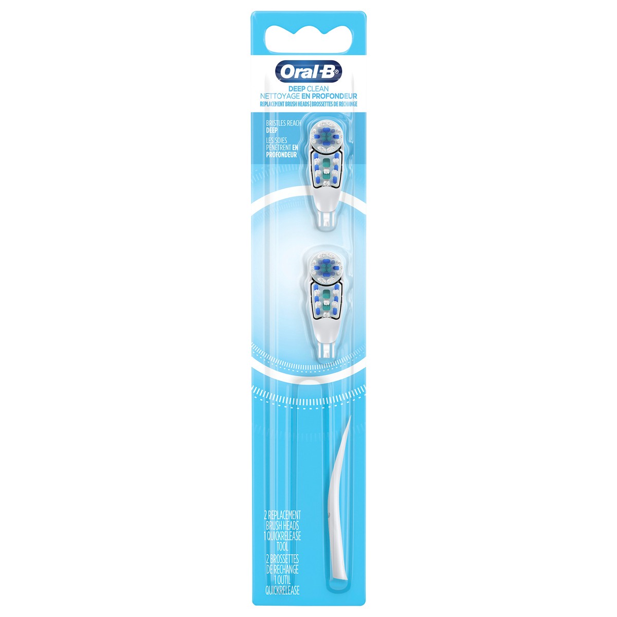 slide 1 of 5, Oral-B Deep Clean Battery Powered Toothbrush Replacement Brush Heads, 2 Count, 1 ct