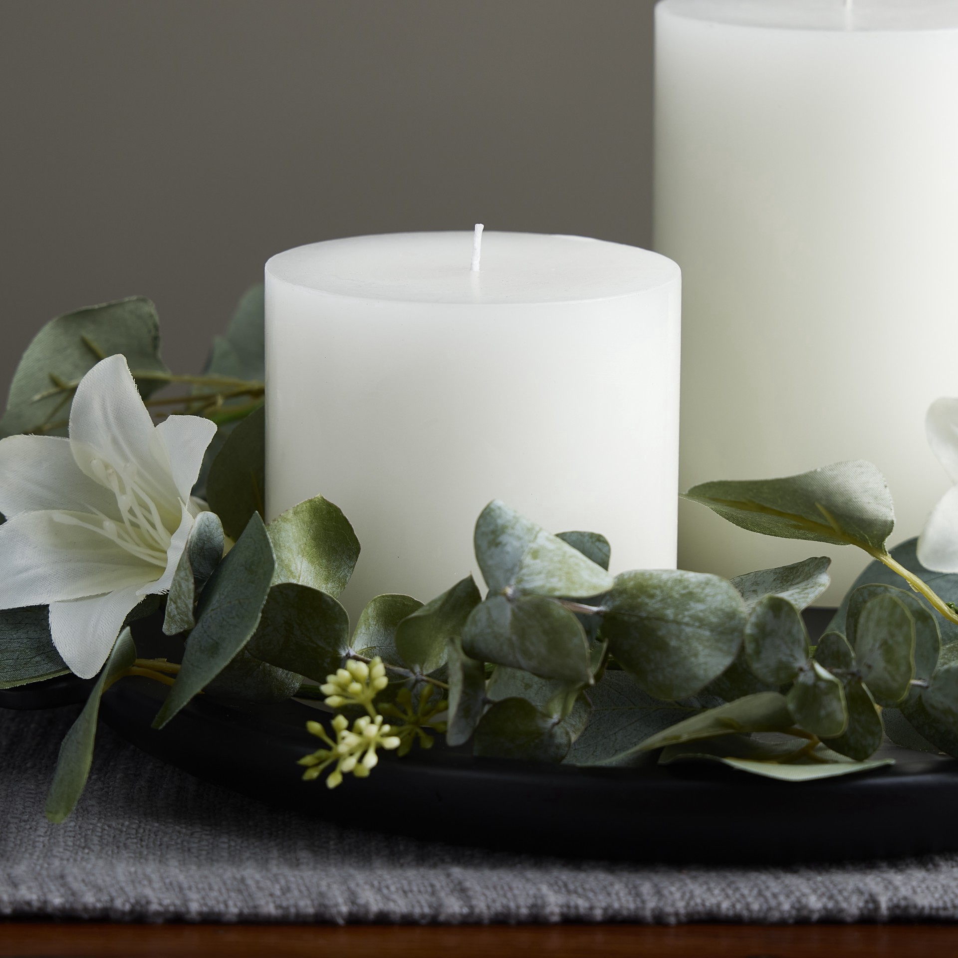 slide 3 of 4, 4" X 4" White Pillar Candle By Ashland, 4 in x 4 in