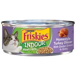 Purina Friskies Indoor Gravy Wet Cat Food, Indoor Homestyle Turkey Dinner in Gravy
