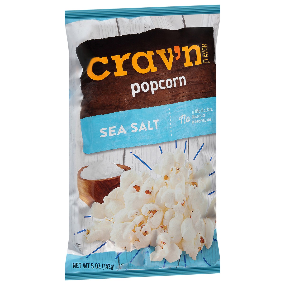 slide 9 of 9, Crav'n Flavor Sea Salt Popcorn 5 oz, 5 oz