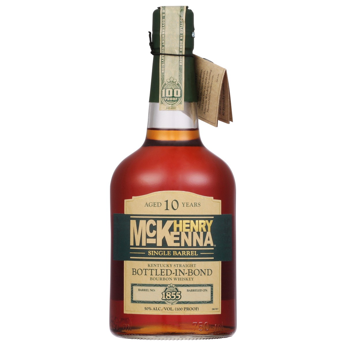 slide 1 of 9, Henry McKenna Kentucky Straight Bottled-in-Bond Bourbon Whiskey 750 ml, 750 ml