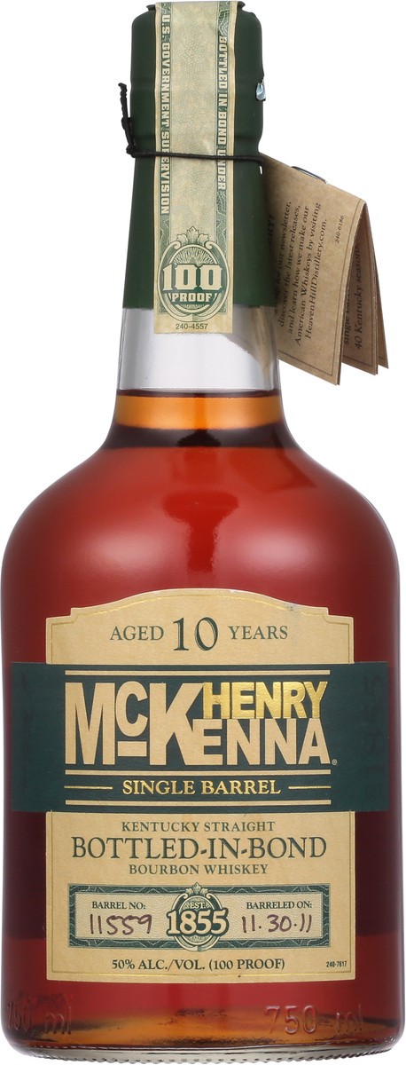 slide 5 of 9, Henry McKenna Kentucky Straight Bottled-in-Bond Bourbon Whiskey 750 ml, 750 ml