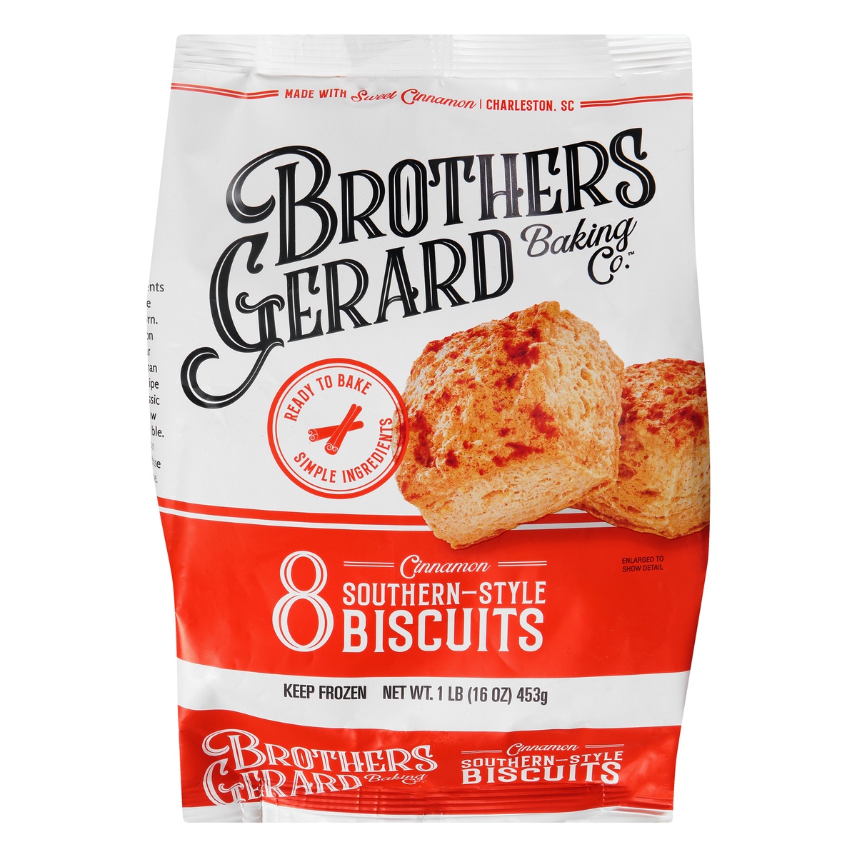 slide 1 of 10, Brothers Gerard Cinnamon Southern-Style Biscuits, 16 oz