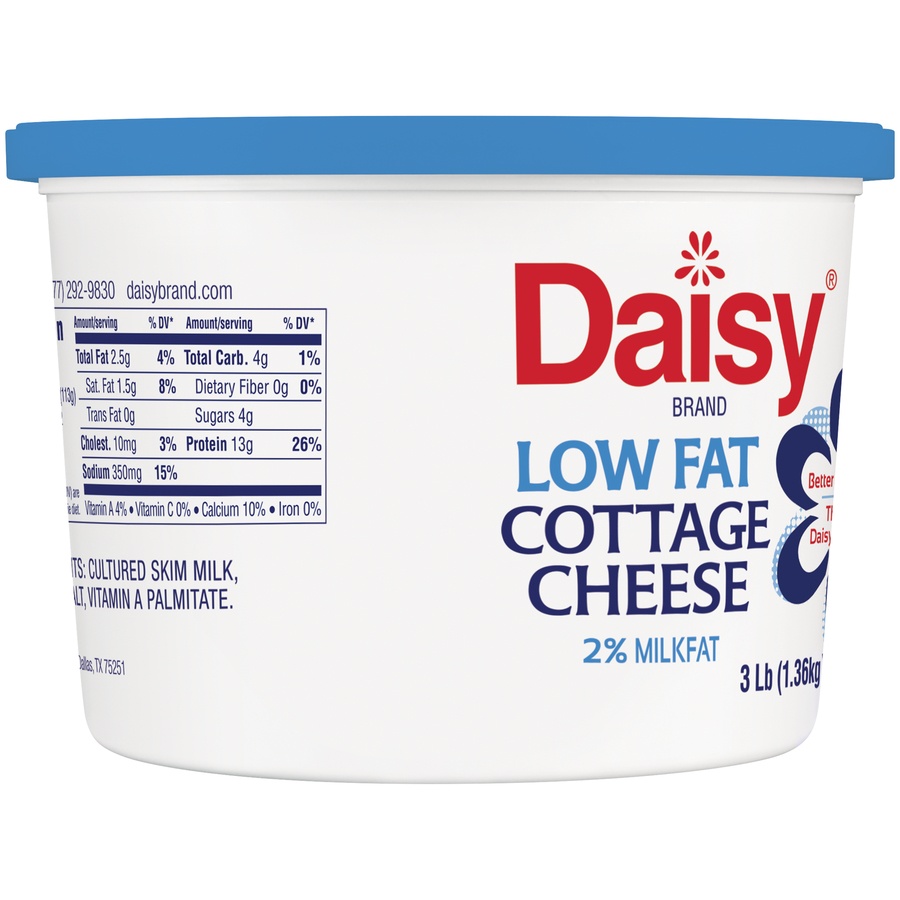 slide 2 of 8, Daisy Low Fat Cottage Cheese, 48 oz