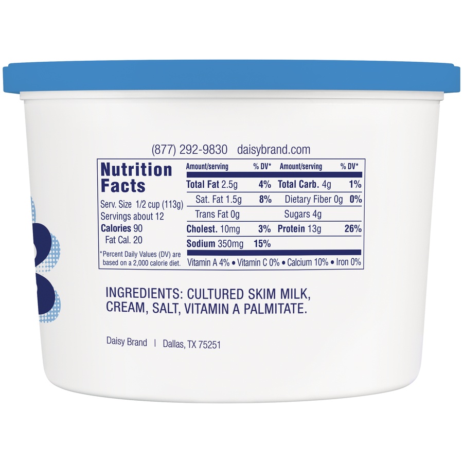 slide 6 of 8, Daisy Low Fat Cottage Cheese, 48 oz