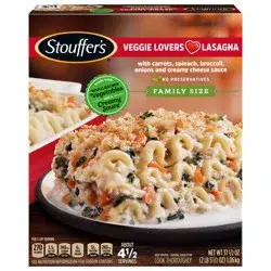 Stouffer's Family Size Veggie Lovers Lasagna 37.5 oz