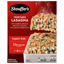 Stouffer's Vegetable Lasagna, Family Size Lasagna, Easy Frozen Dinners