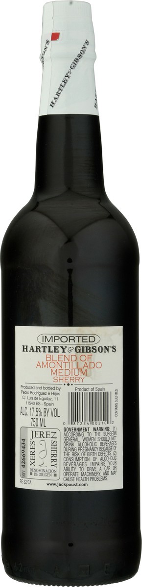 slide 11 of 11, Hartley & Gibson's Amontillado Medium Sherry 750 ml, 750 ml