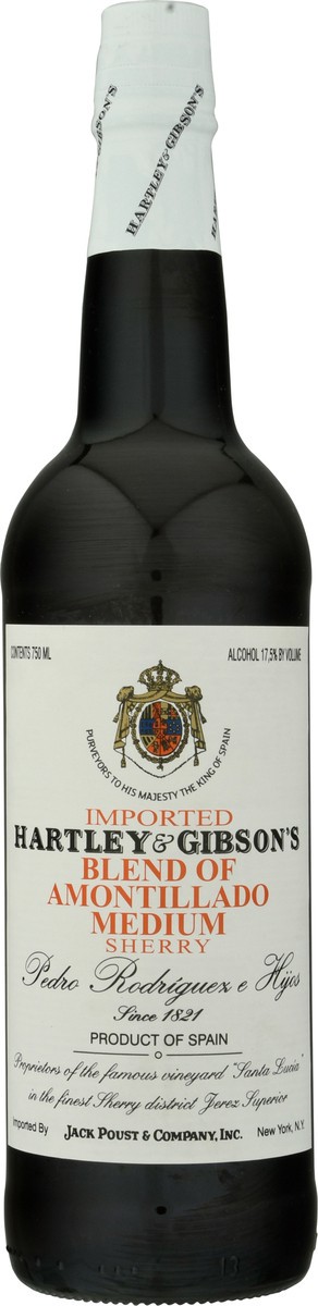 slide 2 of 11, Hartley & Gibson's Amontillado Medium Sherry 750 ml, 750 ml