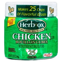 Herb-Ox Chicken Flavor Bouillon Cubes 25 ea