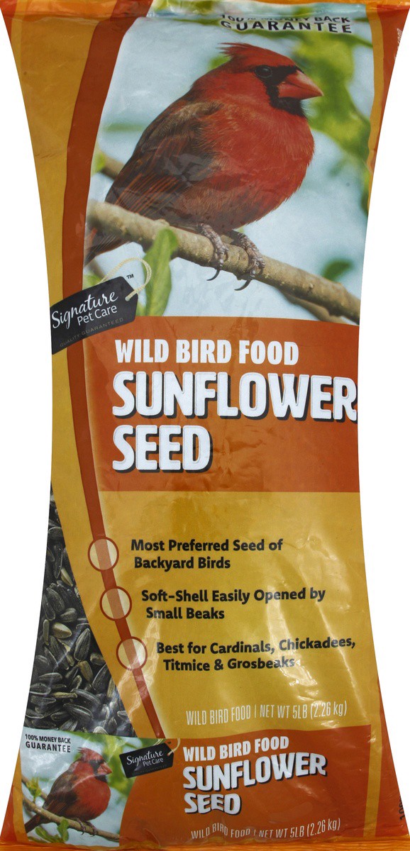 slide 4 of 7, Signature Sunflower Seed Wild Bird Food 5 lb, 5 lb