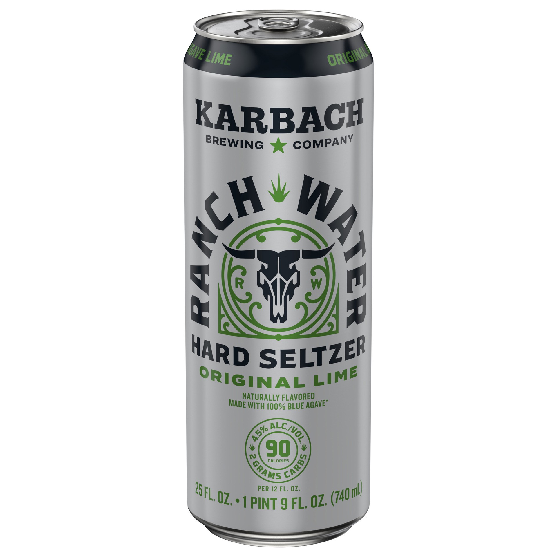 slide 2 of 2, Karbach Brewing Co. Ranch Water Hard Seltzer Original Lime 25 fl oz Single Can, 25 fl oz
