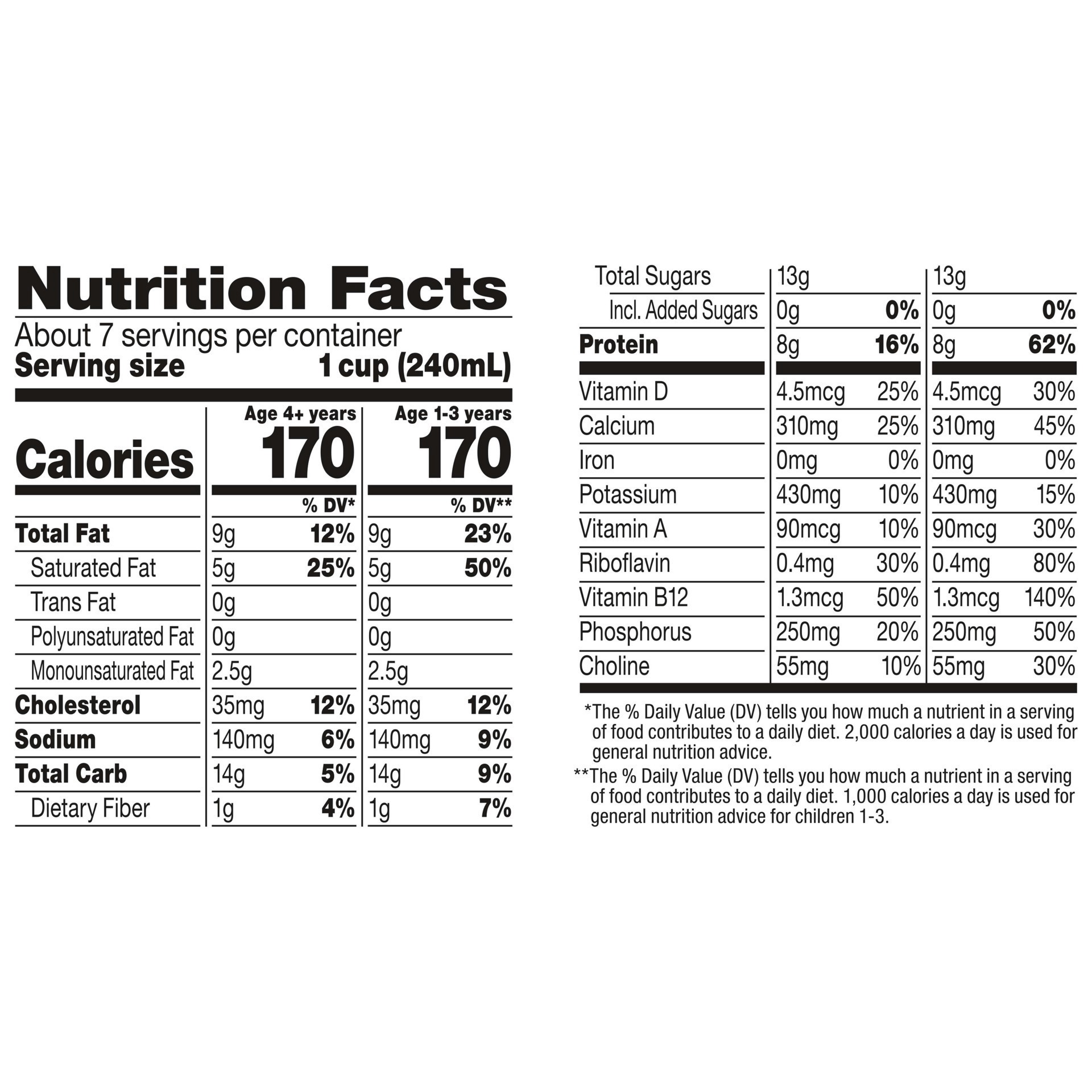 slide 4 of 5, Horizon Organic Growing Years Whole Milk with DHA Omega-3, 59 fl oz Carton, 64 fl oz