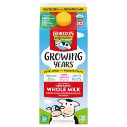 Horizon Organic Growing Years Whole Milk with DHA Omega-3, 59 oz.