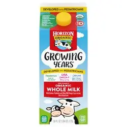 Horizon Organic Growing Years Whole Milk with DHA Omega-3, 59 oz.