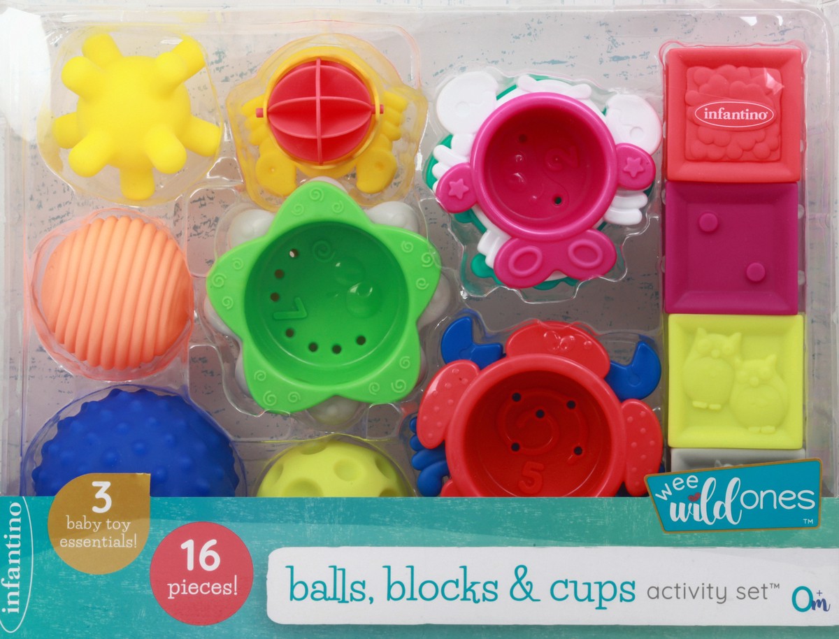 slide 5 of 11, Infantino 16 Pieces Balls, Blocks & Cups Activity Set 1 ea, 1 ct