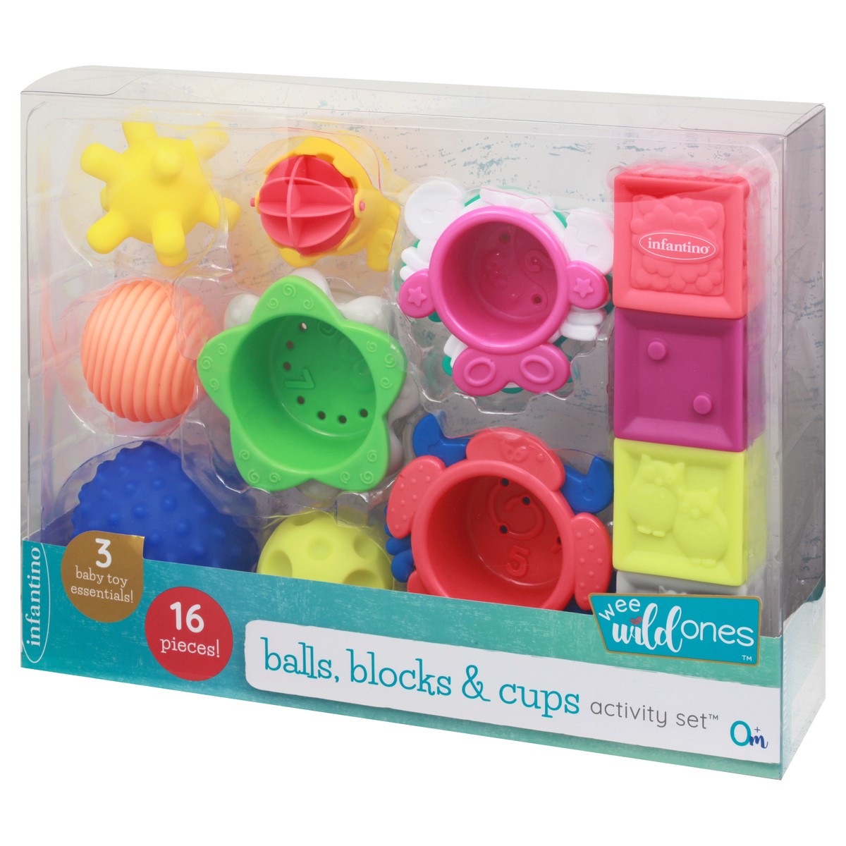 slide 6 of 11, Infantino 16 Pieces Balls, Blocks & Cups Activity Set 1 ea, 1 ct