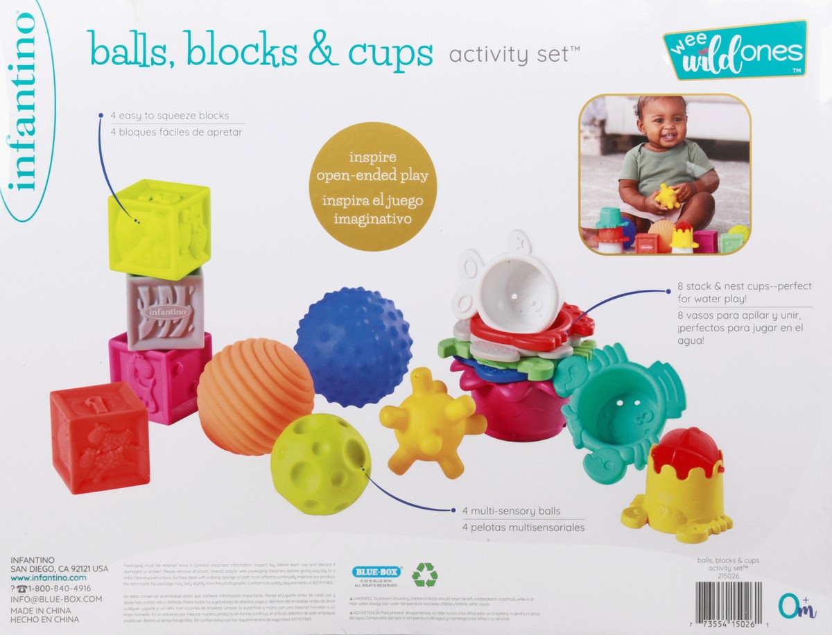 slide 2 of 11, Infantino 16 Pieces Balls, Blocks & Cups Activity Set 1 ea, 1 ct