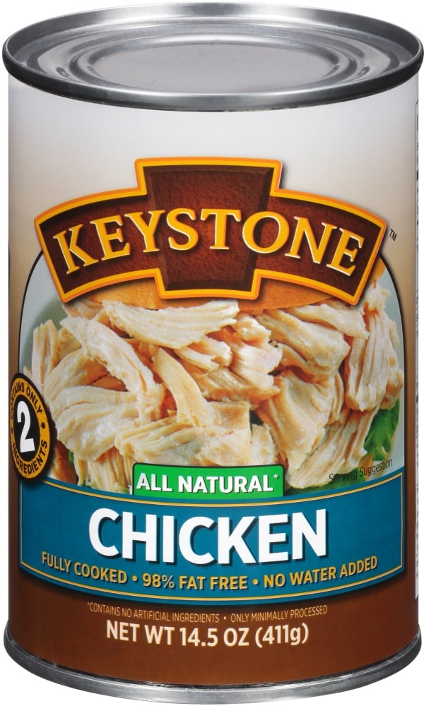 slide 1 of 1, Keystone All Natural Canned Chicken, 14.5 oz