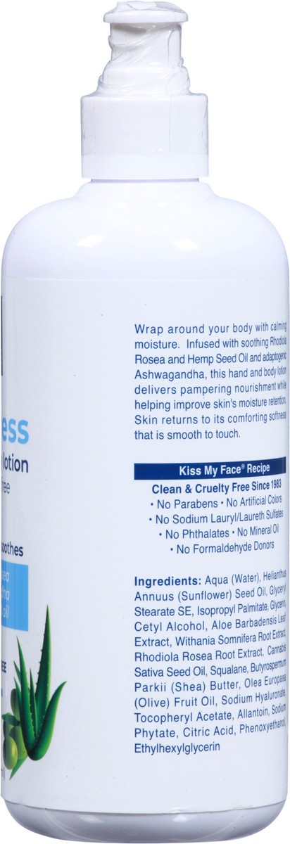 slide 6 of 9, Kiss My Face De-Stress Fragrance Free Hand & Body Lotion 16 fl oz, 1 ct