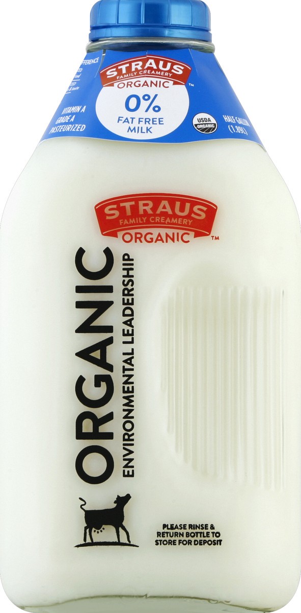 slide 4 of 4, Straus Family Creamery Milk 0.5 gl, 64 oz