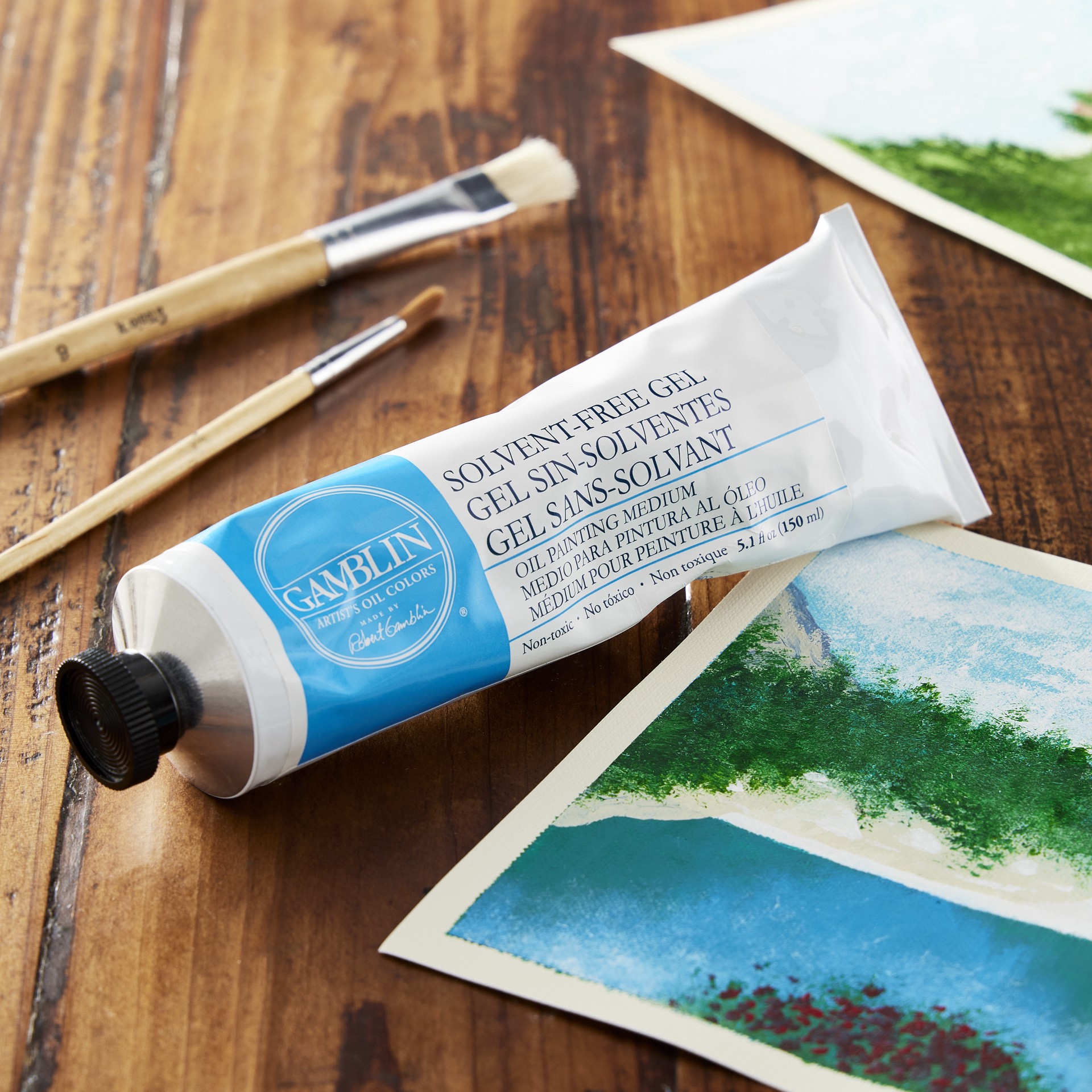 slide 2 of 2, Gamblin 150ml Solvent-Free Gel, 150 ml