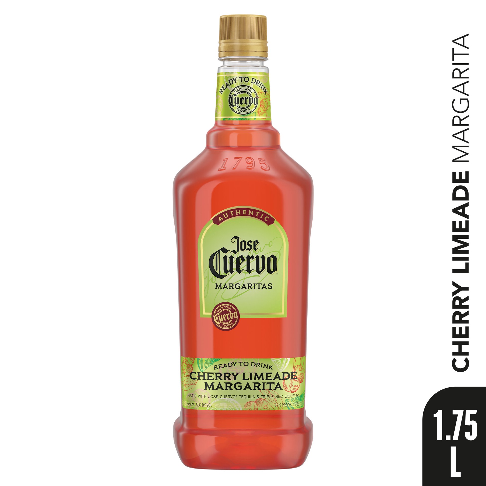 slide 2 of 5, Jose Cuervo Authentic Margarita Cherry Limeade Ready to Drink Cocktail - 1.75 L, 1.75 liter