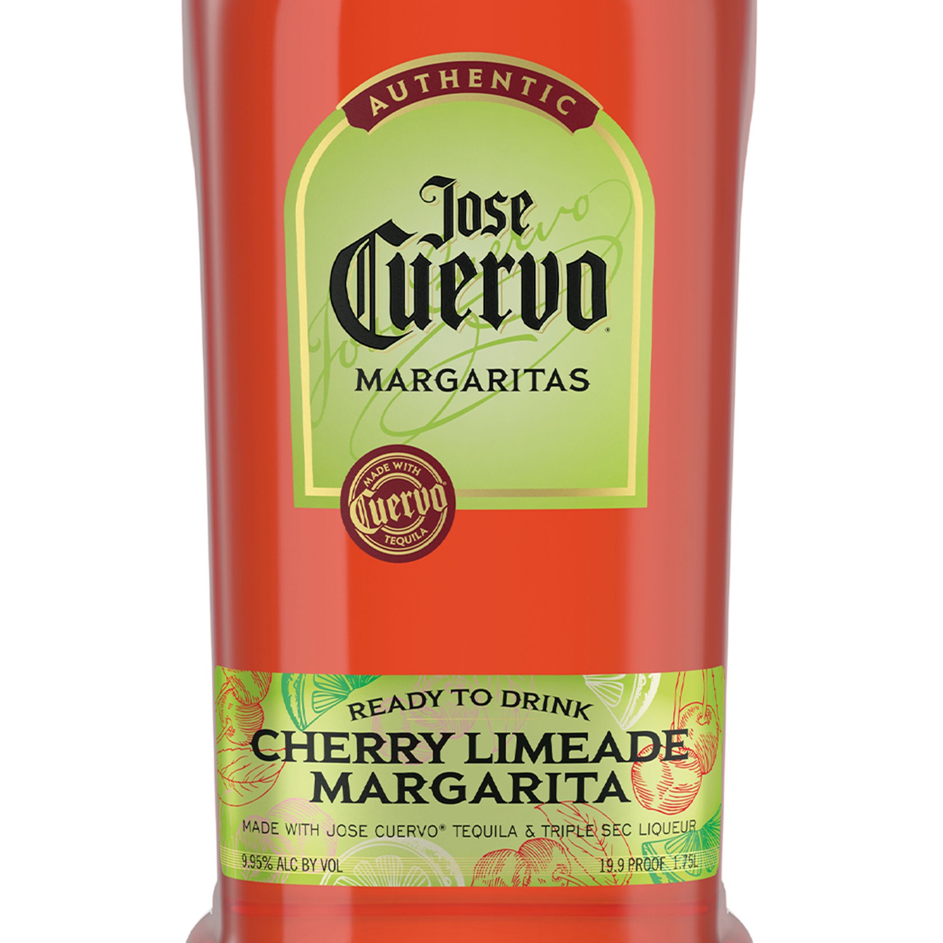 slide 3 of 5, Jose Cuervo Authentic Margarita Cherry Limeade Ready to Drink Cocktail - 1.75 L, 1.75 liter