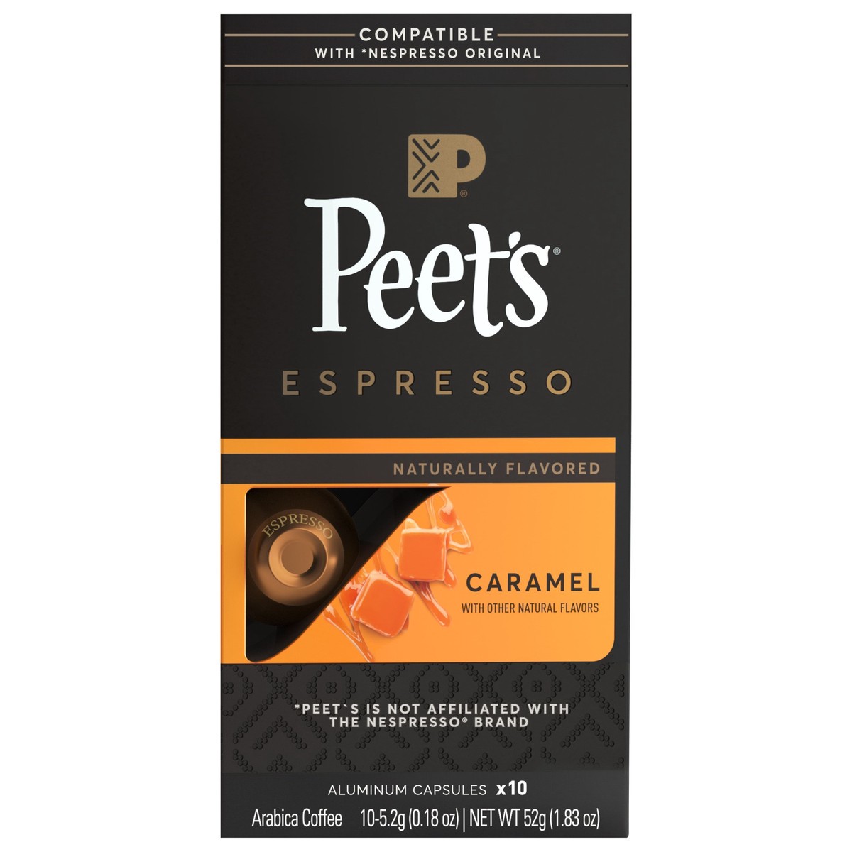 slide 1 of 7, Peet's Coffee, Caramel Light Roast Capsules - 10ct Capsules, 