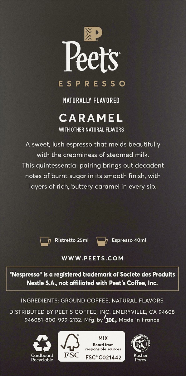 slide 3 of 7, Peet's Coffee, Caramel Light Roast Capsules - 10ct Capsules, 