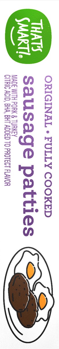 slide 7 of 14, That's Smart! Fully Cooked Original Sausage Patties 6.4 oz, 6.4 oz