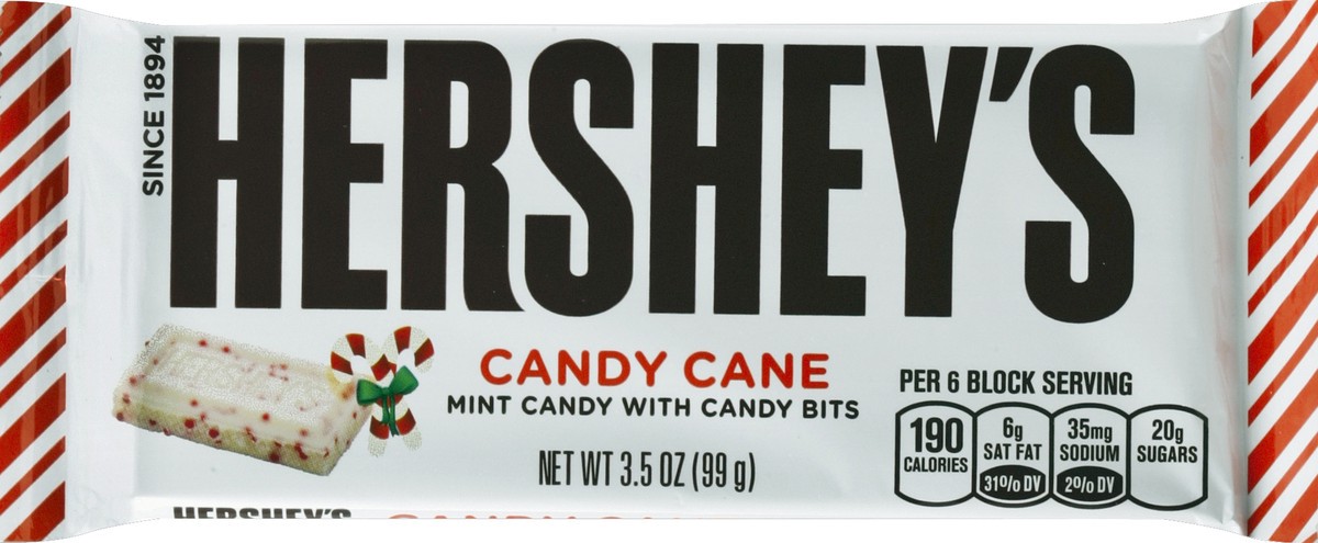 slide 2 of 5, Hershey's Holiday Candy Cane Candy Bar, 3.5 oz