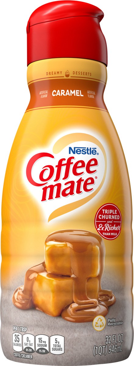 slide 4 of 7, Coffee mate Caramel Liquid Coffee Creamer, 32 fl oz