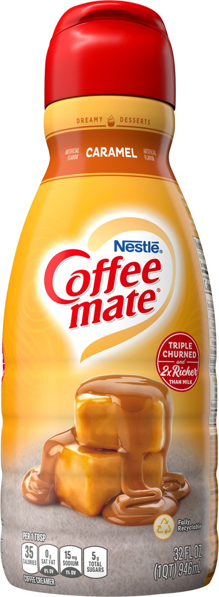 slide 5 of 7, Coffee mate Caramel Liquid Coffee Creamer, 32 fl oz