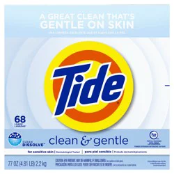 Tide Clean & Gentle Powder Detergent 77 oz