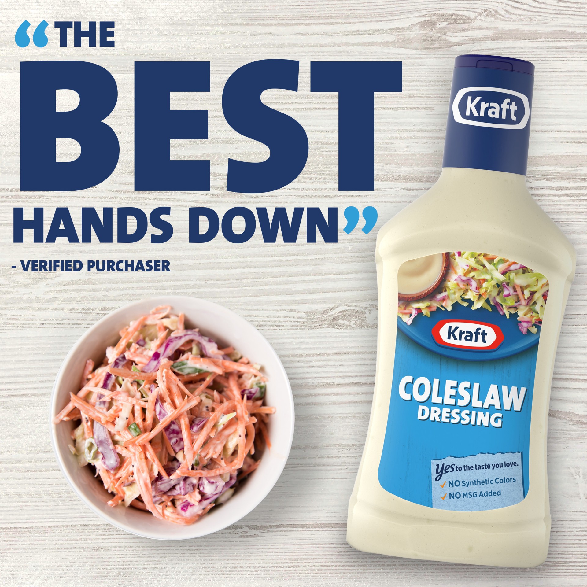 slide 5 of 5, Kraft Coleslaw Salad Dressing, 16 fl oz Bottle, 16 fl oz